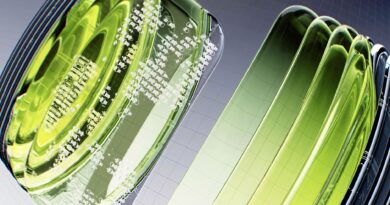 Representação abstrata de um mercado de carbono com gráficos e elementos verdes, simbolizando finanças sustentáveis e economia verde.